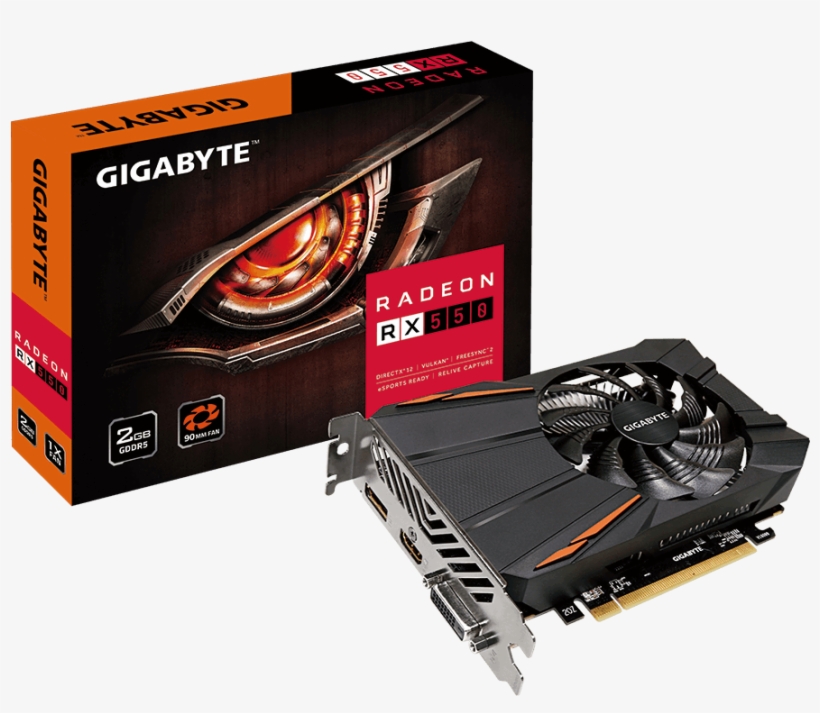 Powered By Radeon Rx - Radeon Rx 550 D5, transparent png