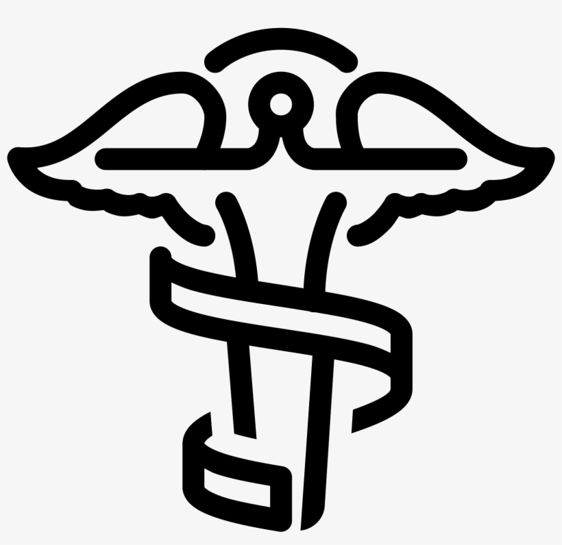 Chiropractic Caduceus Icon - Icon White Caduceus, transparent png