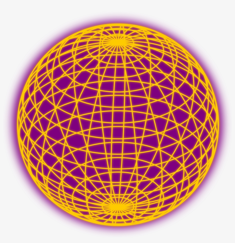 Red Wired Globe Outline Clipart Png, transparent png