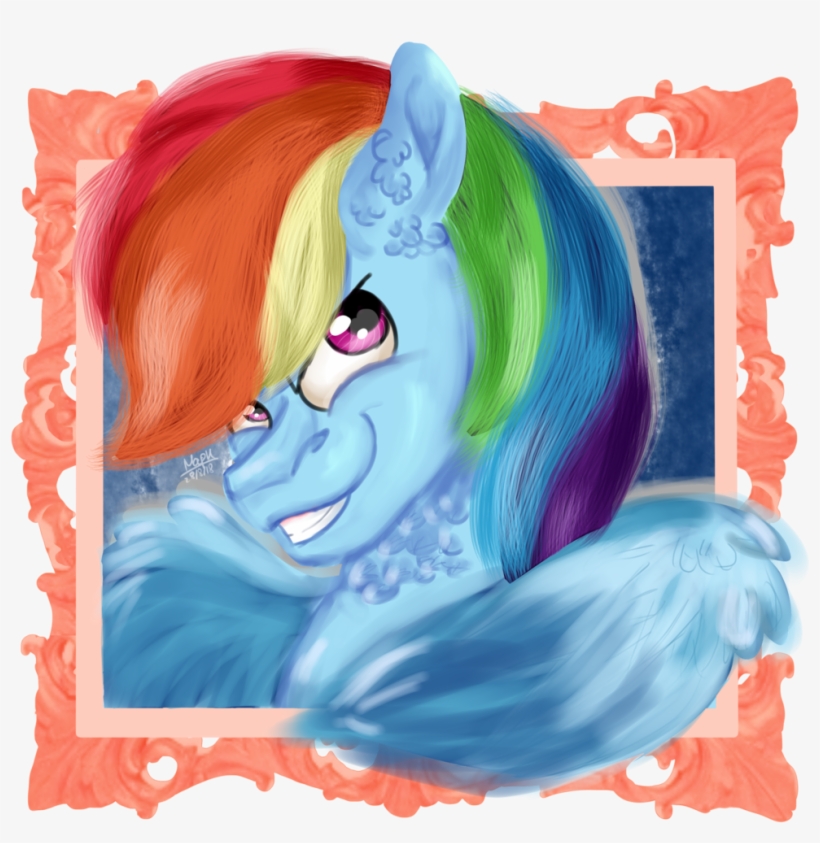 Euspuche, Bust, Looking At You, Portrait, Rainbow Dash,, transparent png