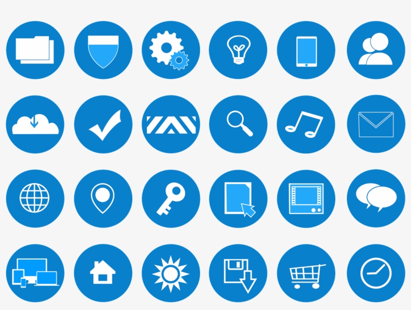 Remember What Your Google Drive Looked Like When You - Blue Web Icons, transparent png
