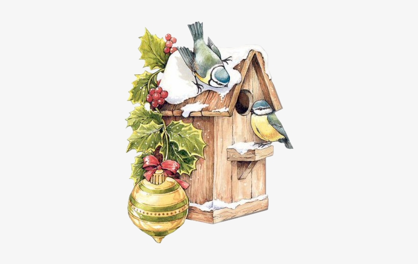 Bird House Free On Dumielauxepices Net - Christmas Bird House Clipart, transparent png