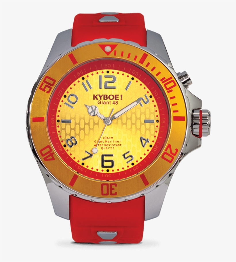Silver Flare - Kyboe! Men's Stainless Steel Strap Watch - Beige, transparent png