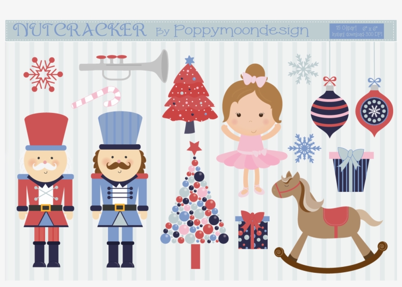 Nutcracker Clipart By Poppymoon Design - Clip Art, transparent png