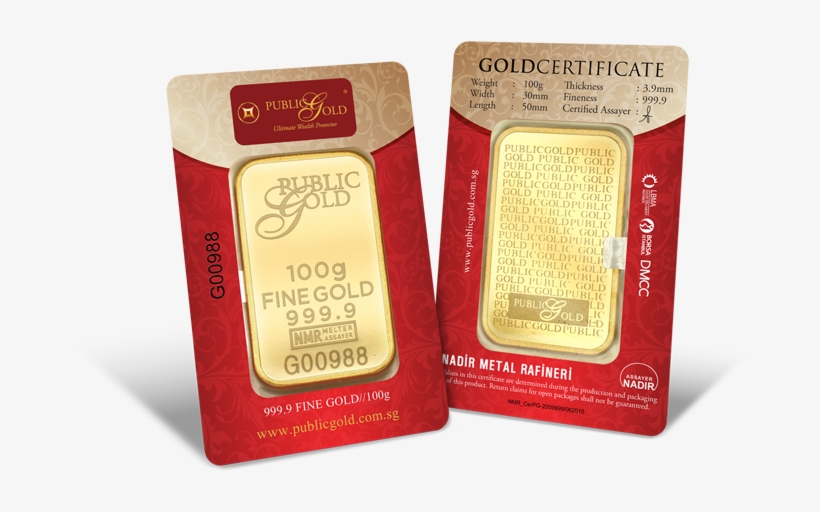 100g Gold Bar - London Bullion Market, transparent png