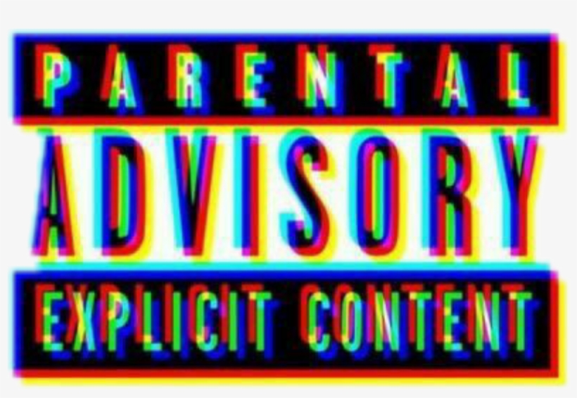 Aesthetic Glitch - Parental Advisory Glitch Png, transparent png