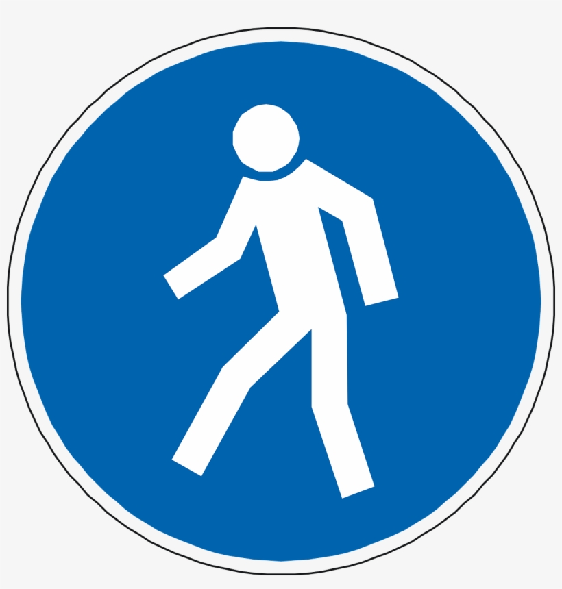 Walk, Icon - Obligation Piéton, transparent png