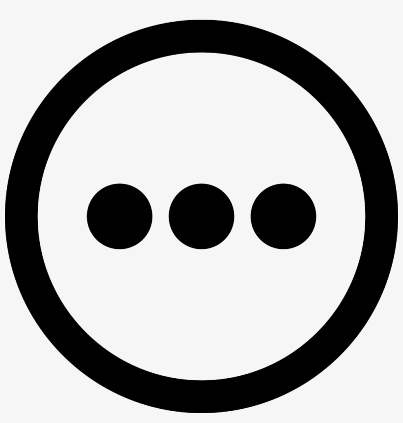 Menu Circle Dots Comments - Number 3 In A Circle, transparent png