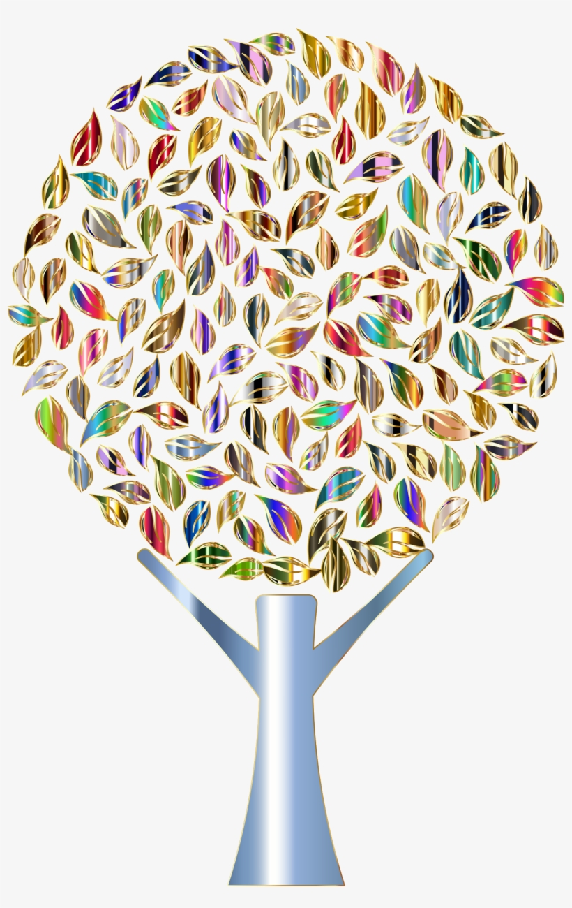 This Free Icons Png Design Of Prismatic Abstract Tree, transparent png