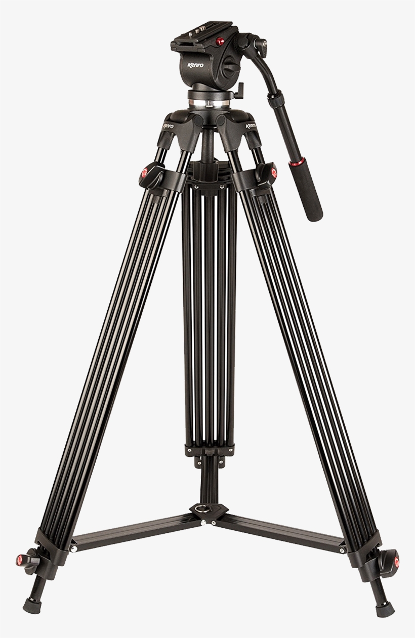 Kenro Twin Tube Video Fluid Head Vt103 Tripod Kit - Tripod Video Png, transparent png