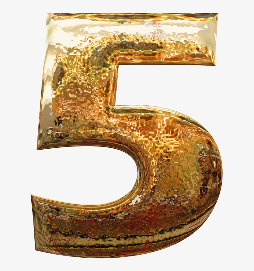 5-icon - 5 Golden, transparent png