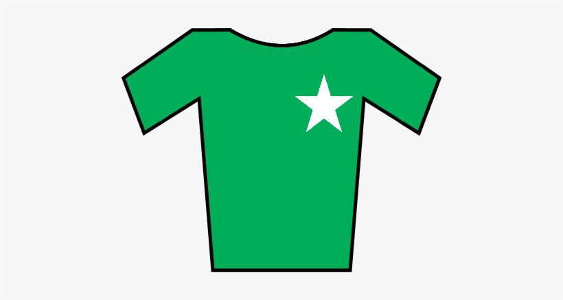 Soccer Jersey Green-white - Red Jersey Vuelta Png, transparent png