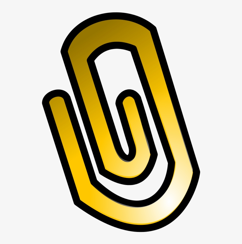 How To Set Use Gold Paperclip Icon Png, transparent png