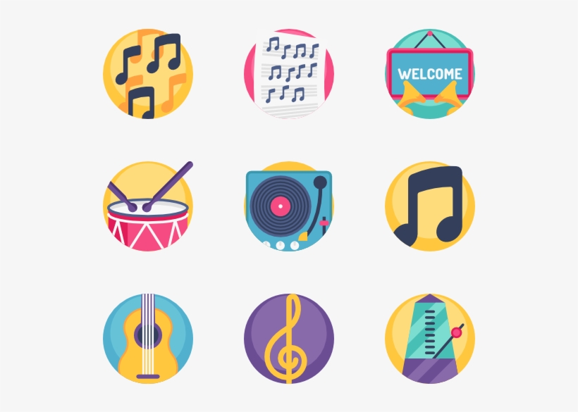 Music Store 50 Icons - Retro Icons Png, transparent png