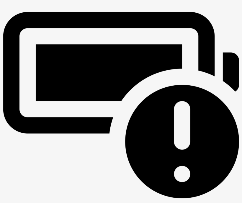 Battery Alert Icon - Electric Battery, transparent png