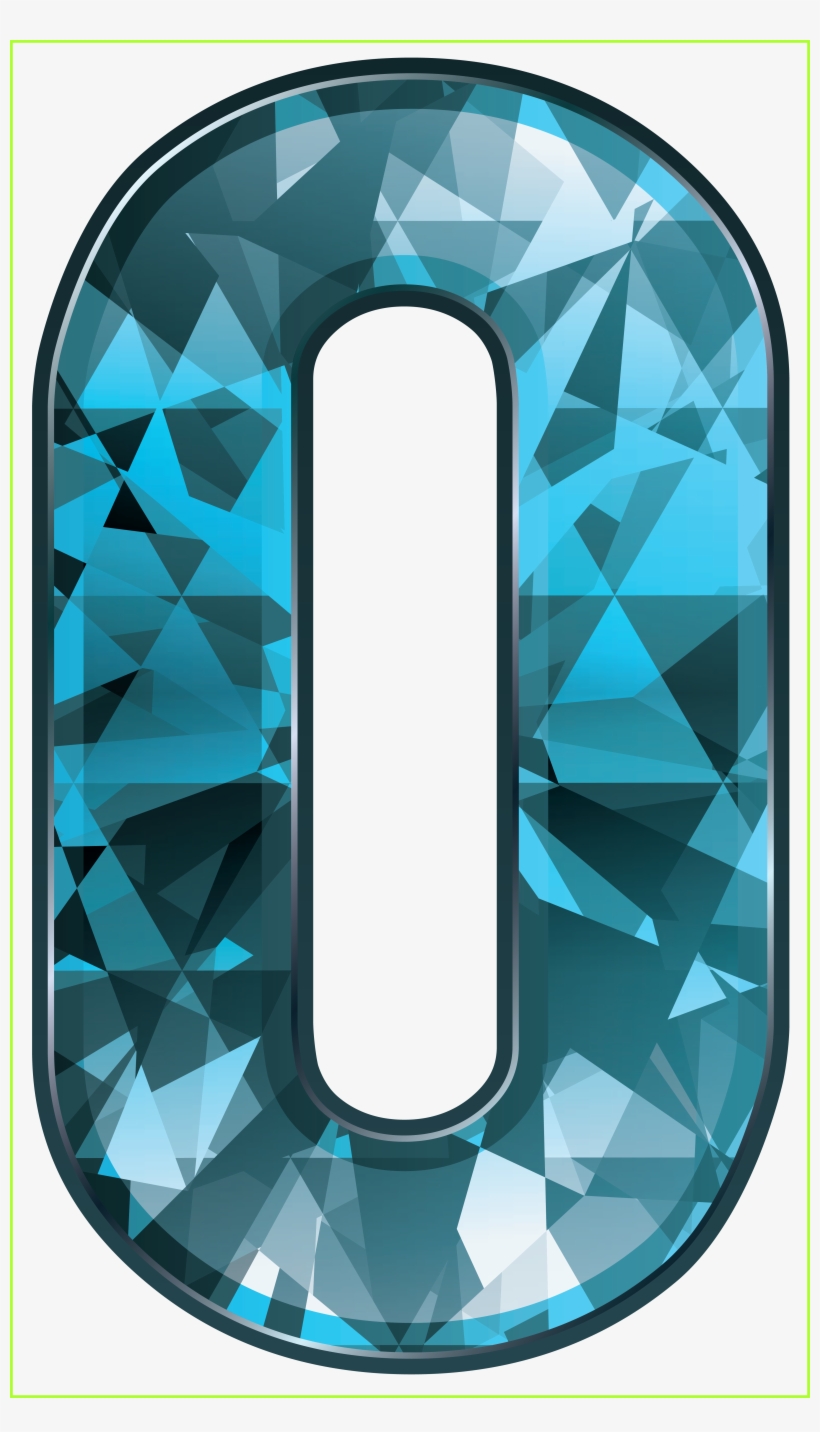 Blue Graphics Illustrations Free - Number Zero Png, transparent png