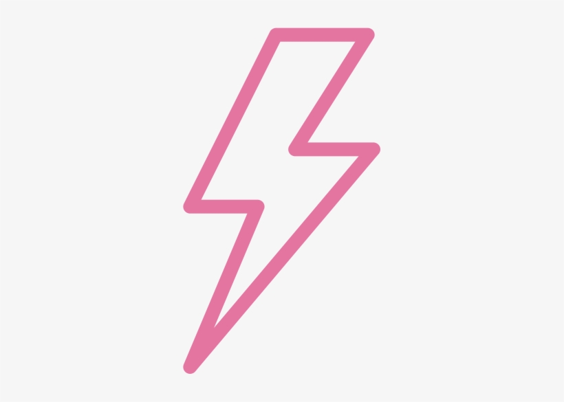 Flash Icon Pink - Icon, transparent png