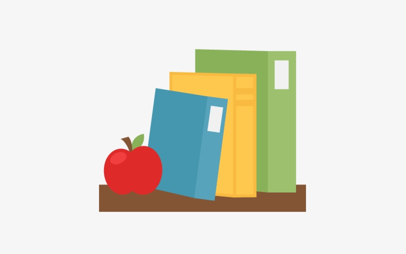 Books On Shelf Svg Scrapbook School Svg Cut Files Cricut - Miss Kate Cuttables Books, transparent png