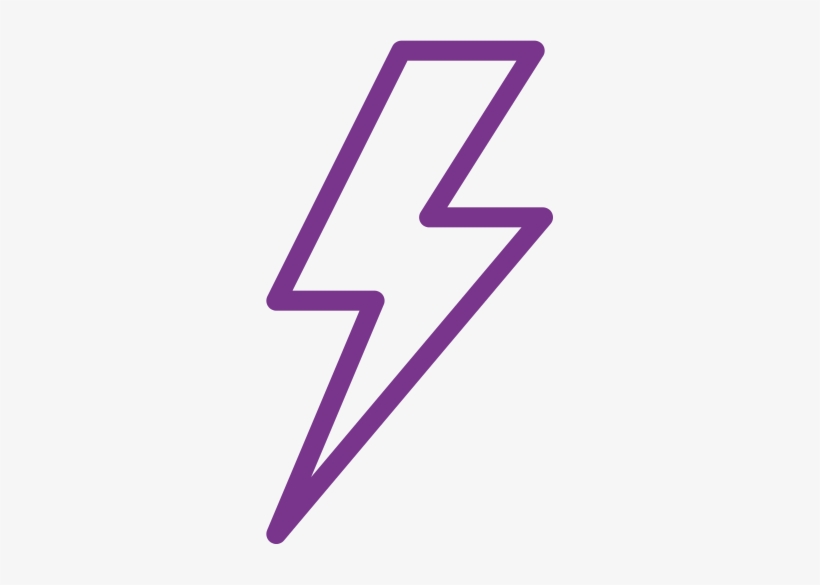 Flash Icon Purple - Icon, transparent png