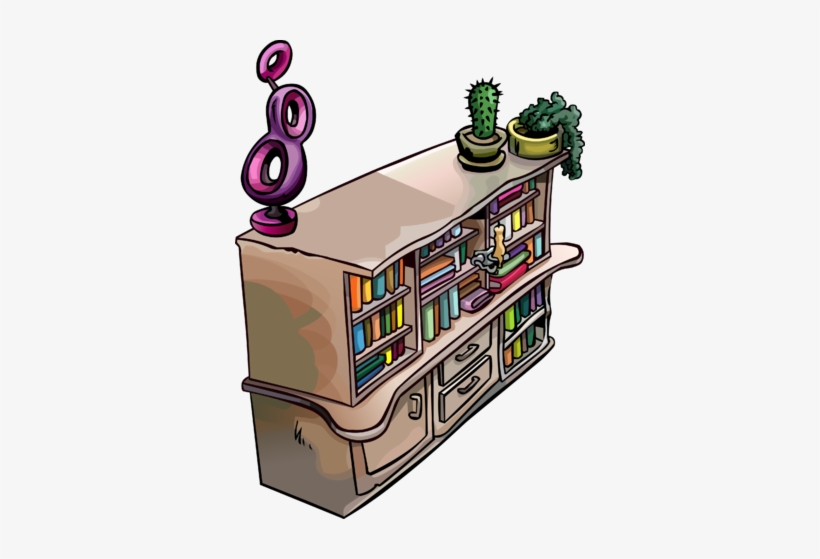 Book Shelf Book Room - Club Penguin, transparent png
