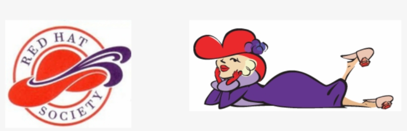 Clipart Purple Pearls Redhatters - Red Hat Society, transparent png