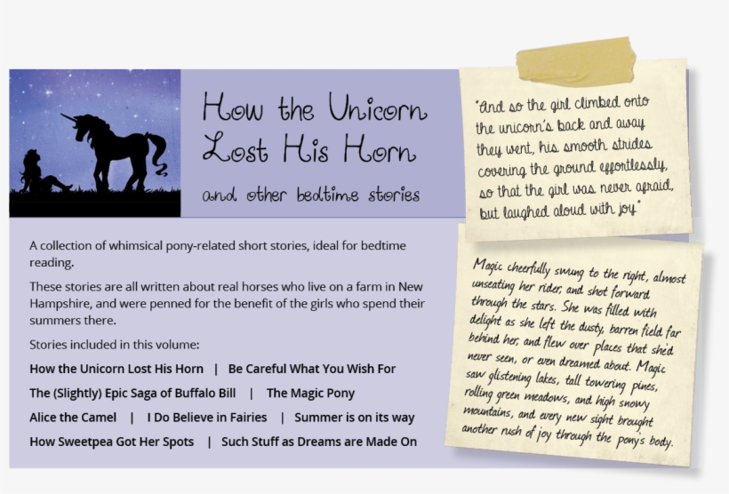 How The Unicorn Lost His Horn Diamond Dust Is A Magical - Short Stories About Unicorns, transparent png