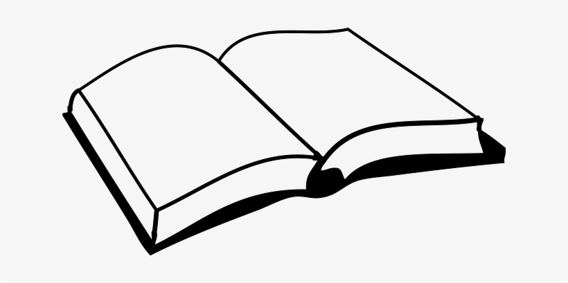 Clip Free Library Library Book Clipart Black And White - Book Drawing Black And White, transparent png