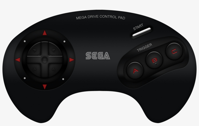 Sega Genesis Model 1 Console 16 Bit Retro Gaming System - Mega Drive Controller Png, transparent png