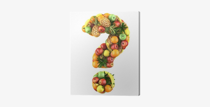 Question Mark Made From 3d Fruits - New Season Sales!!! #1 Premium Brand- Vetrelax 3-compartment, transparent png