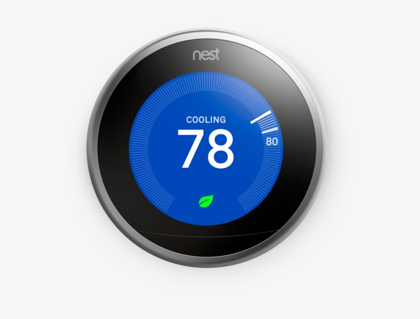 Nest Learning Thermostat, 3rd Generation, Stainless - Nest 3rd Generation Learning Thermostat, transparent png
