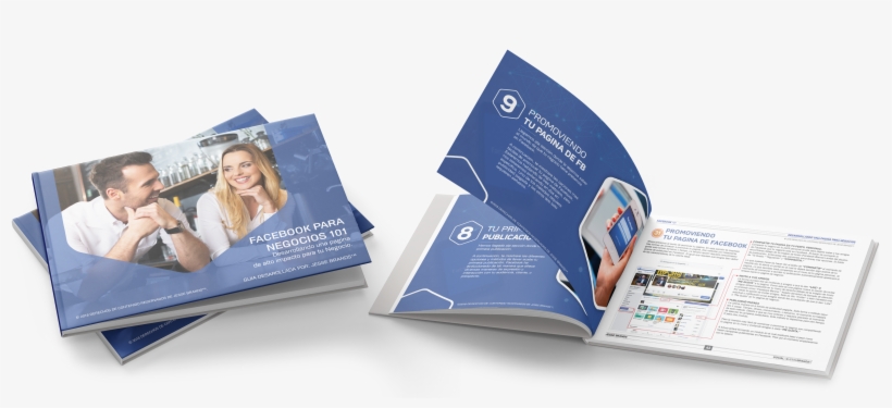 Horizontal Book Mockup 6 - Brochure, transparent png