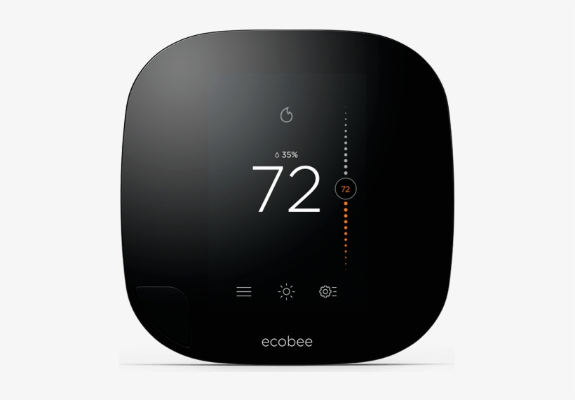 Ecobee 3 Lite Thermostat & Installation - Ecobee3 Wi-fi Enabled Thermostat With Wireless Remote, transparent png