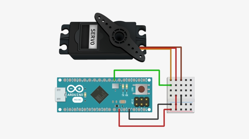 A Servo Wired To An Arduino Micro Digital Pin - Strawberry Bush, transparent png