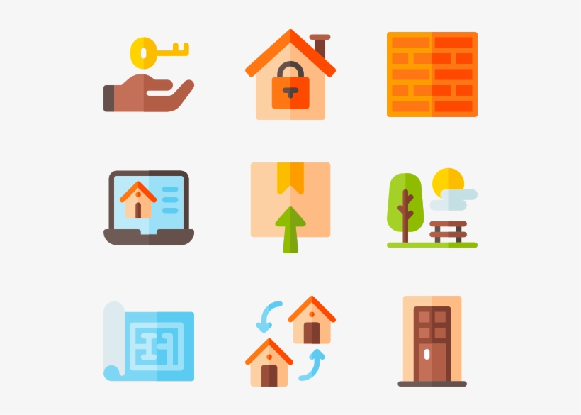 Real Estate 50 Icons - Icon, transparent png