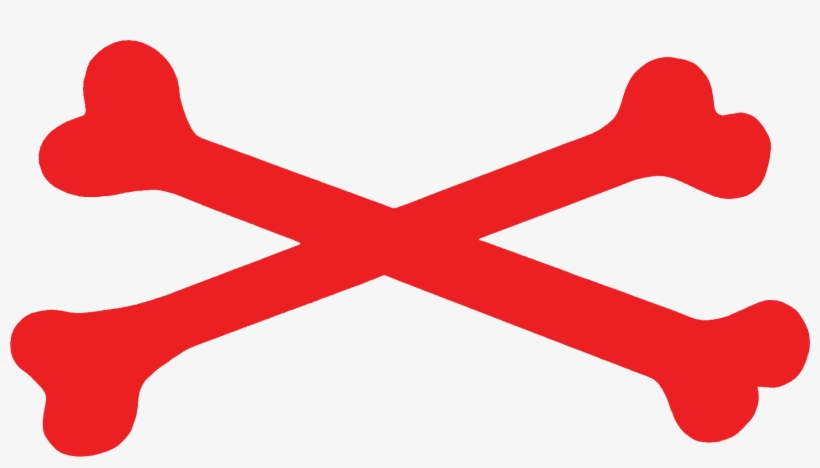 Red Cross Bones With Transparent Background, transparent png