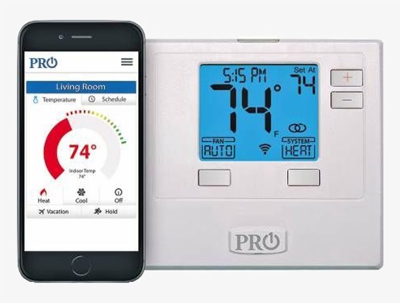 Pro1 1h/1c Non-programmable Thermostat - T701i Thermostat, transparent png