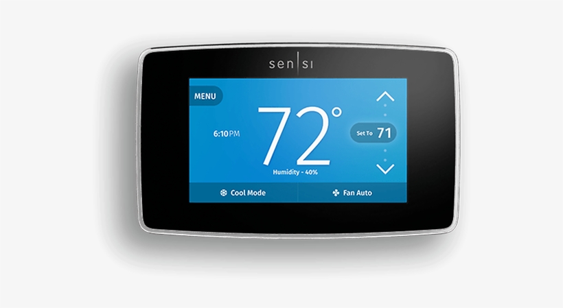 Sensi Touch Wi-fi Thermostat Gives You A Modern Design - Sensi Touch Wi-fi Thermostat, transparent png