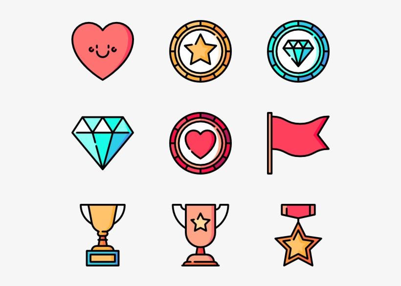 Rewards 50 Icons - Flat Icon Badge, transparent png