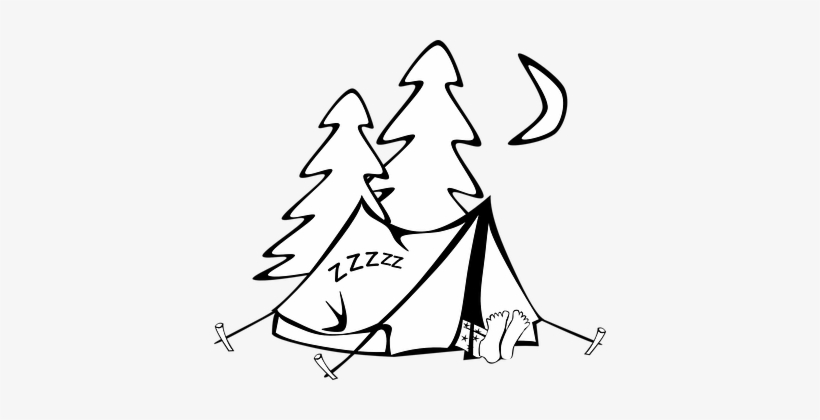 Campsite At Getdrawings Com - Tent Clip Art, transparent png