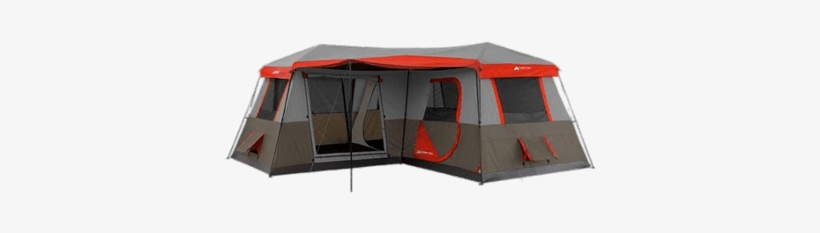 12 Person Camping Tent - Ozark Trail 12 Person 3 Room L-shaped Instant Cabin, transparent png