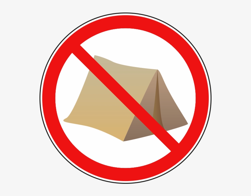 No-camping - - Wear Ear Protection Sign, transparent png