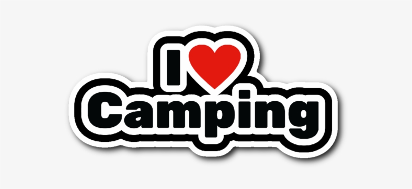 I Love Camping Sticker - Sticker I Love Png, transparent png