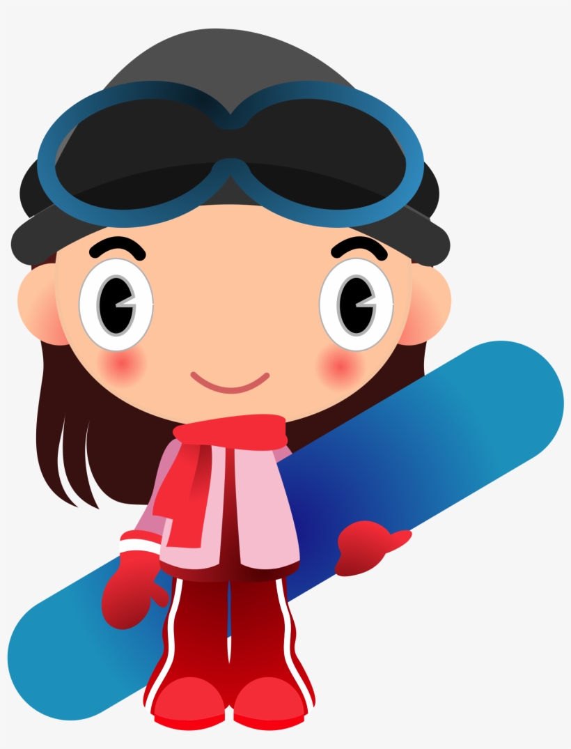 This Free Icons Png Design Of Snowboard Girl, transparent png