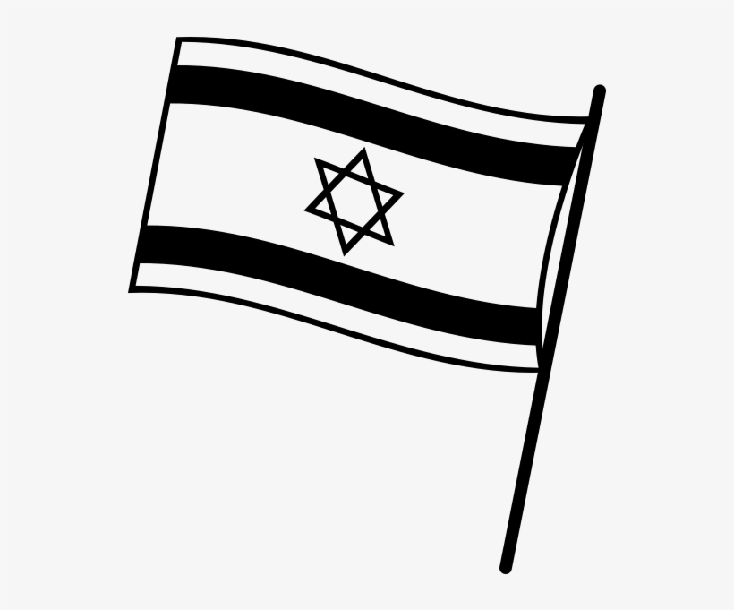 Flag Of Israel Rubber Stamp - Zionist Movement Drawings, transparent png