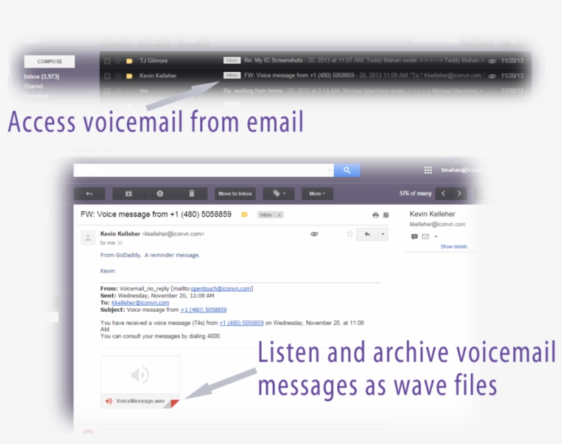 Voicemail Inbox With Message Large - Dopper, transparent png