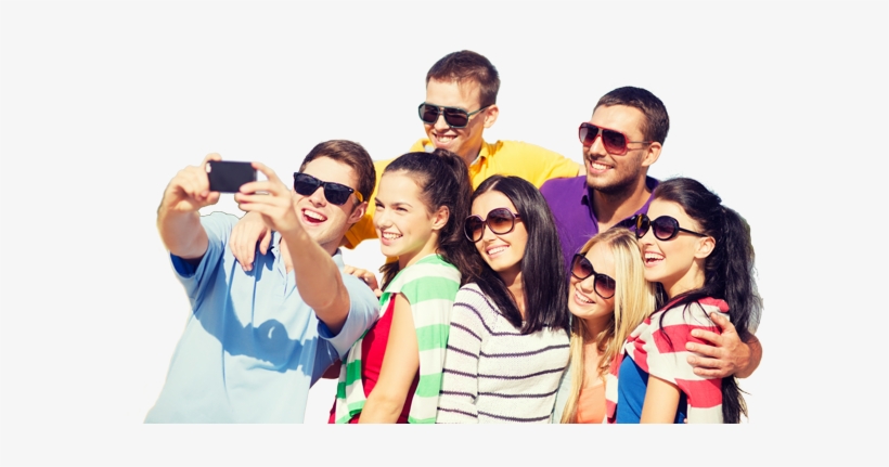 Students Smiling - People Taking A Selfie Png, transparent png