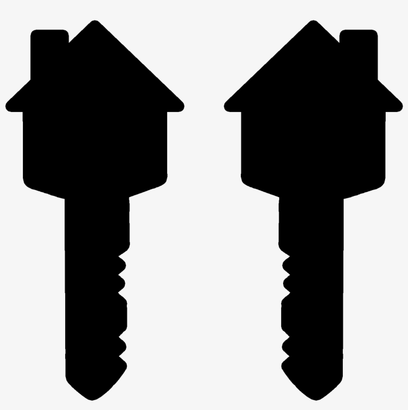House-key Shap Key Ring, transparent png