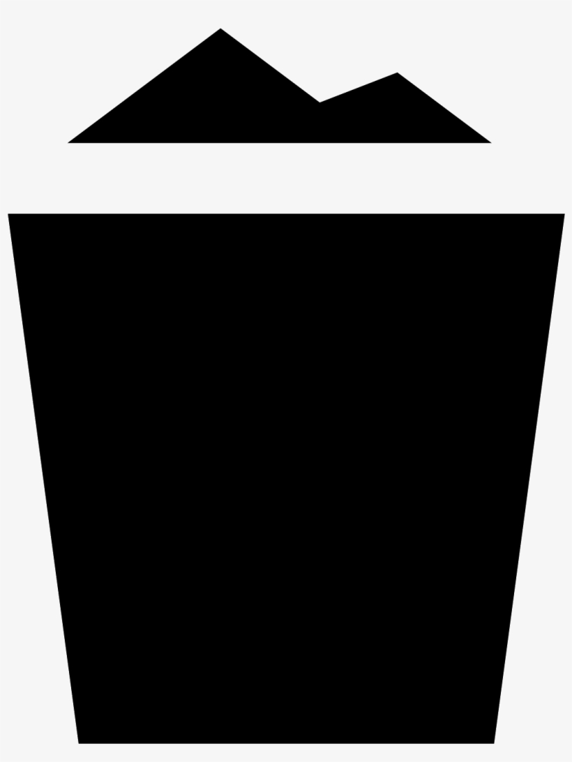 Full Trash Icon - Triangle, transparent png