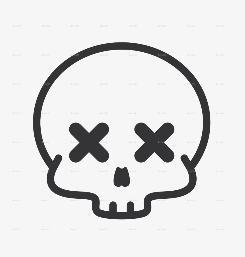 Funny Emoticon By Yellowline - Skull Icon Funny, transparent png