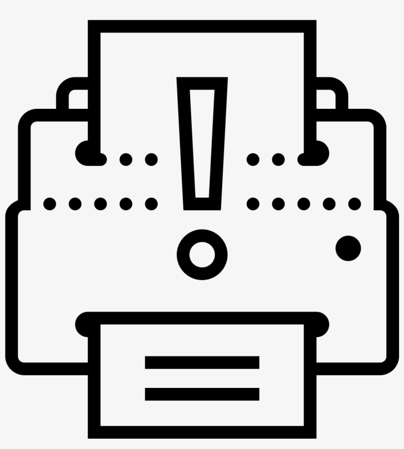 Printer Error Icon - Paper, transparent png